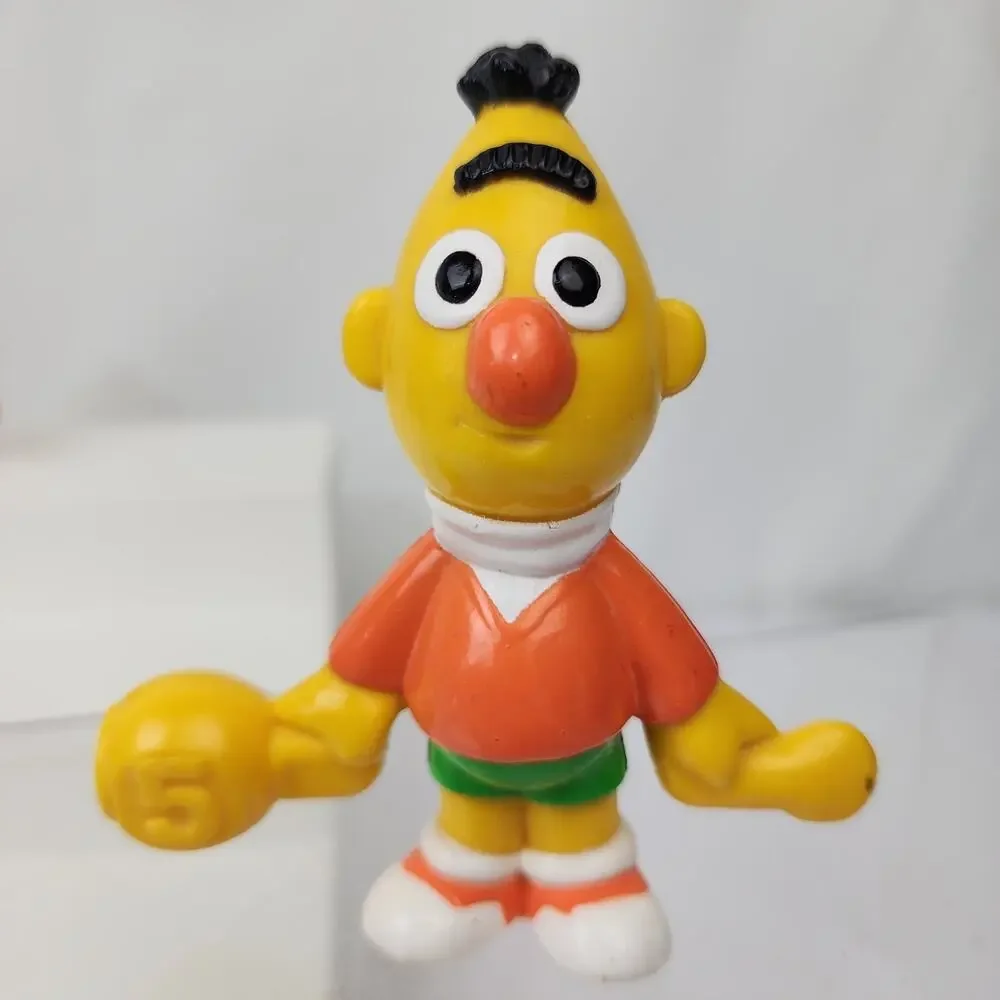 1994 Sesame Street Complete Set Of 8 Connect & Count Toys Big Bird Elmo Grover